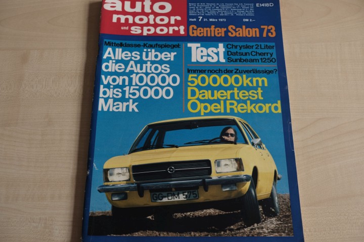 Deckblatt Auto Motor und Sport (07/1973)